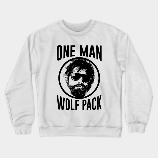 Hangover One Man Wolf Pack Crewneck Sweatshirt by scribblejuice